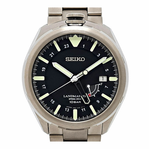 SEIKO Prospex Landmaster SBDB015 Black Case Size 43mm Men's Used Watch #31017