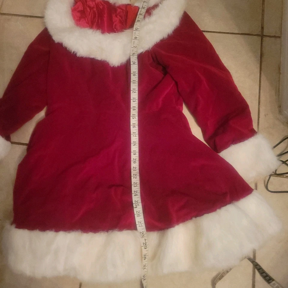 Traje de vestido de vacaciones de Navidad mediano para señora Santa adulto Foto 3 de 4