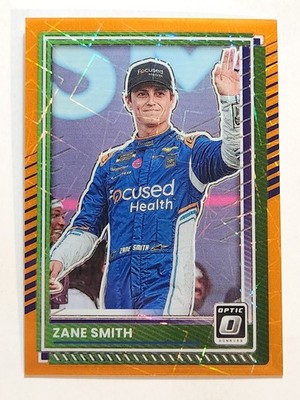 2025 Panini Donruss Optic NASCAR Racing #1 Zane Smith Orange Velocity Prizm