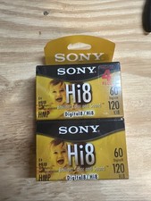 Sony Hi8 HMP Digital8 Tape 60/120min Blank Cassette 4 Pack