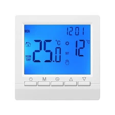 1-Smart Boiler Thermostat Battery Operated Wired Boiler Controller With LCD ZKCU