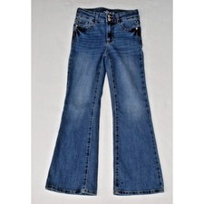 Vintage Jeans Jordache Horsehead Sz Youth 7 90s Blue Cotton Poly Stretch Flare