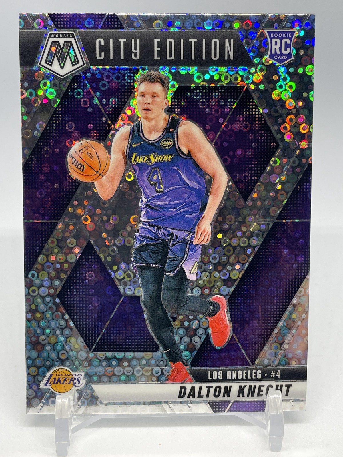 2024-25 Panini Mosaic #271 Dalton Knecht Fast Break Silver Mosaic