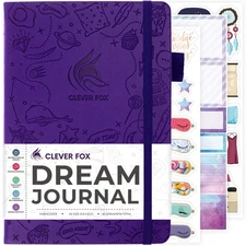 Clever Fox Dream Journal – Guided Dream Diary for Women, Men & Kids – Hardcov...