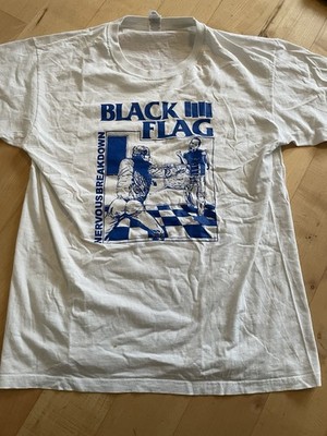 Black Flag Nervous Breakdown Shirt M Weiß 