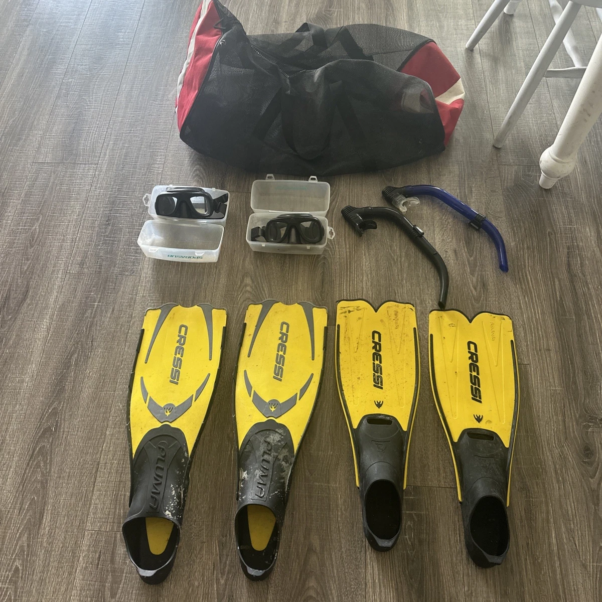 Leberna Borsone XXL In Rete Per Sub E Snorkeling: 94L, Resistente, Con Scomparti E Tracolla, Ideale Per Spiaggia E Piscina - 2