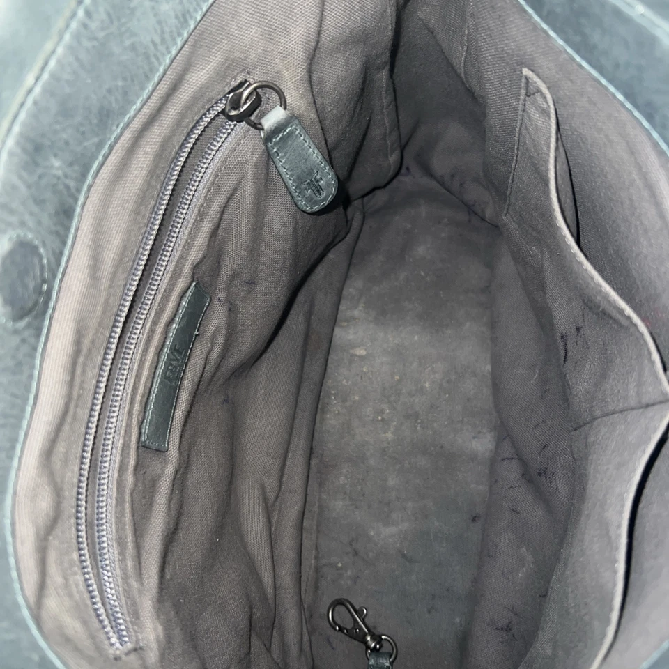 Cartera de mano de cuero lavado verde Frye Melissa HOBO Foto 3 de 4