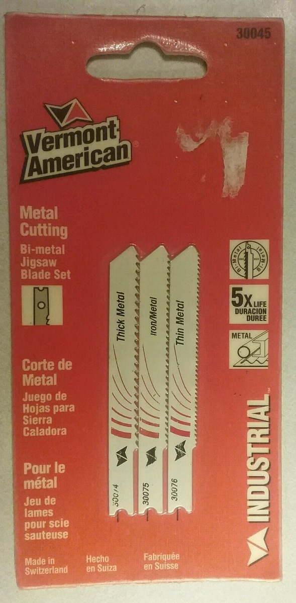 Vermont - 3PK 2-3/4in. 12/21 TPI U-shank Bi-Metal Metal/Iron 30045