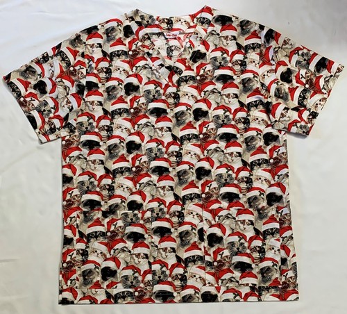 Unisex Christmas 100% Cotton Scrubs SIZE XSMALL sew-ezy-australia - Picture 3 of 3