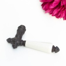 Klamka drzwiowa, pojedyncza, szlachetny design | żelazo brązowe