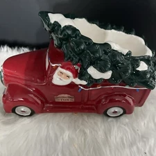 Yankee Candle  AROUND TOWN SANTA TRUCK Tealight candle holders 8."x6" New