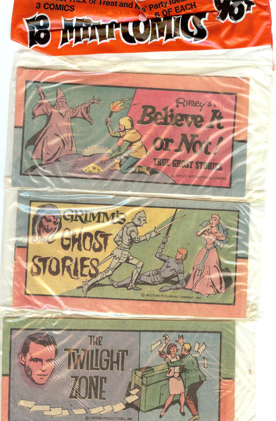 Twilight Zone, Grimm's Ghost Stories, Ripley's Believe It or Not #1 mini comics