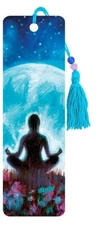 Premier Bookmark Tassel Yoga Moon Night Sky Looks Like Painting