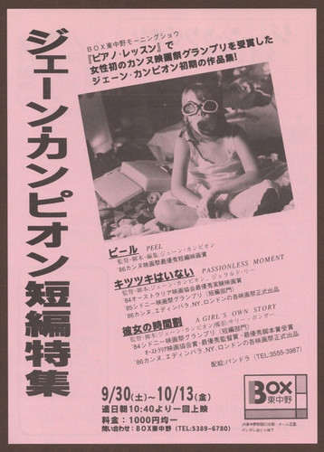 Passionless Moments Jane Campion short films RARE mini poster Chirashi flyer