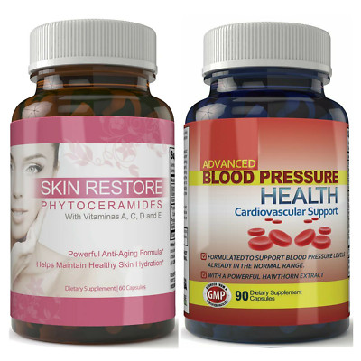 Skin Restore Anti-Aging Support Blood Pressure Healthy Cardiovascular Supplement