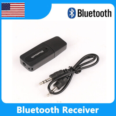 Wireless Bluetooth Receiver 3.5mm USB For Aux Stereo Audio Music Car Adapter USA
