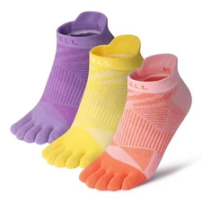 Womens Toe Socks Coolmax Running Five Finger Socks Athletic Ankle Five Toe So...