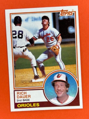 RICH DAUER ~ 1983 Topps #579 ~ Baltimore Orioles