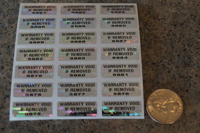 20 000 Silver Void Labels Stickers for sale online | eBay
