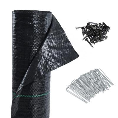 Unkrautvlies Gartenvlies Bodengewebe 100g/m² Unkrautfolie Mulchvlies 1 x 50 m