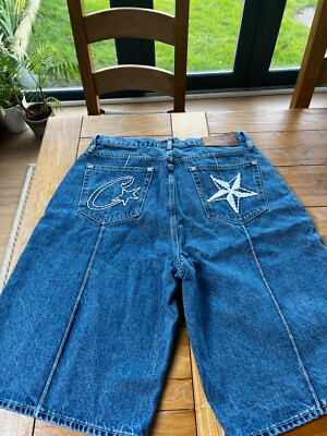 corteiz C-STAR DENIM JORTS CRTZRTW L