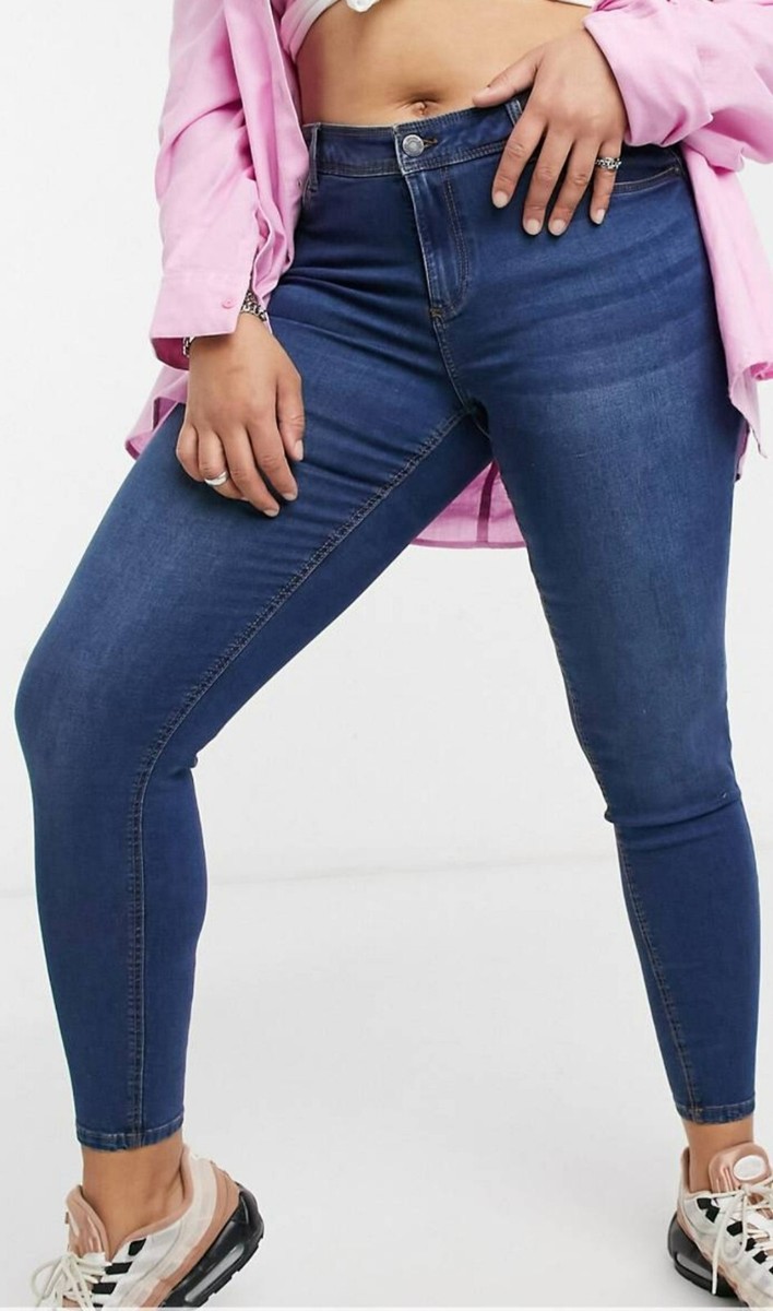 Noisy May Curve High Waisted Body Shaping Jean in Mid Blue – Size