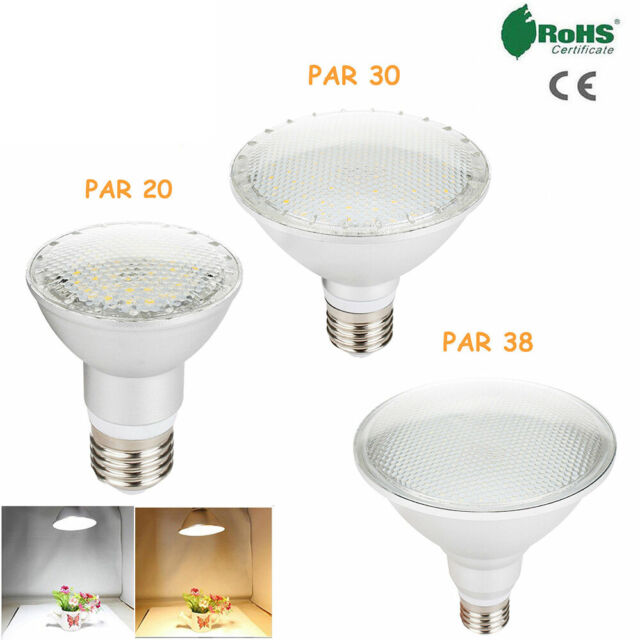 14W 24W 30W LED Spotlight Bulb E27 PAR20 PAR30 PAR38 White Lamp Bright 85-265V
