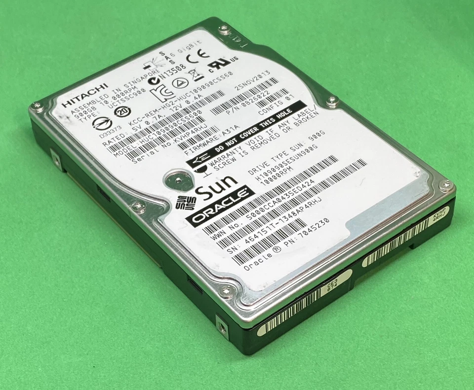 Oracle Sun 7045230 900GB 2.5-inch 10K RPM 6Gb/Sec SAS Disk Drive 15mm height - Image 2 of 4