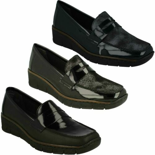 Rieker 09557 Mocassino Uomo, Vestibilità Comoda, Suola Flessibile, Pelle, Plantare Intercambiabile
