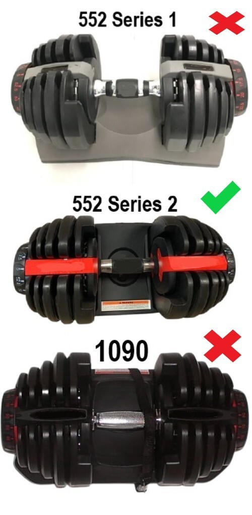 Replacement #1 (smallest) Bowflex SelectTech 552 Series 2 Dumbbell