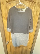 Lili's Closet Anthropologie Gray Sweatshirt Tunic Dress Pockets Casual Size M