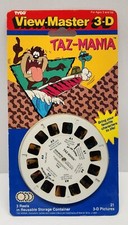 Vintage View-Master 3-D TAZ-MANIA Warner Bros. Tyco 1994 - New Sealed On Card