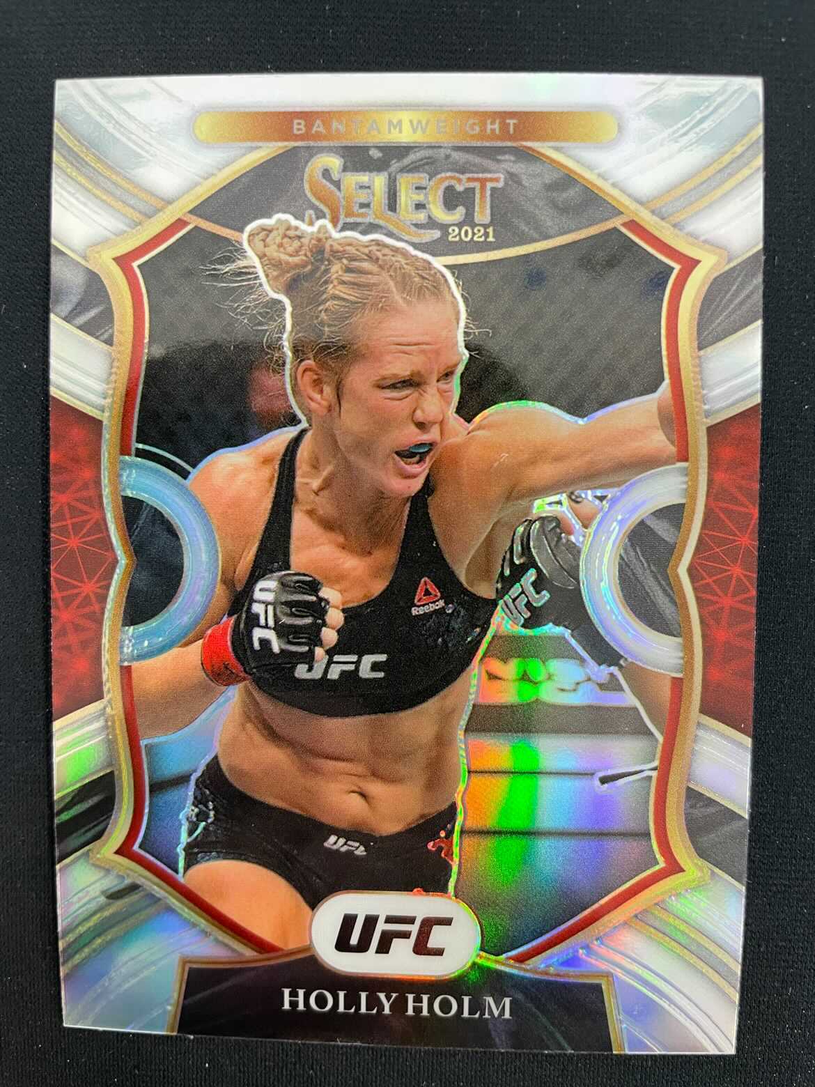 HOLLY HOLM 2021 PANINI SELECT UFC CONCOURSE #54 SILVER PRIZM *3494