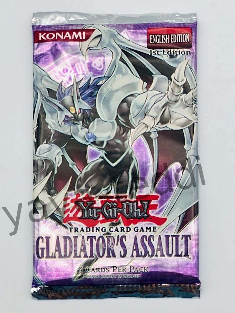 YuGiOh! TCG Gladiator's Assault Booster Pack (1st Edition) Factory Sealed