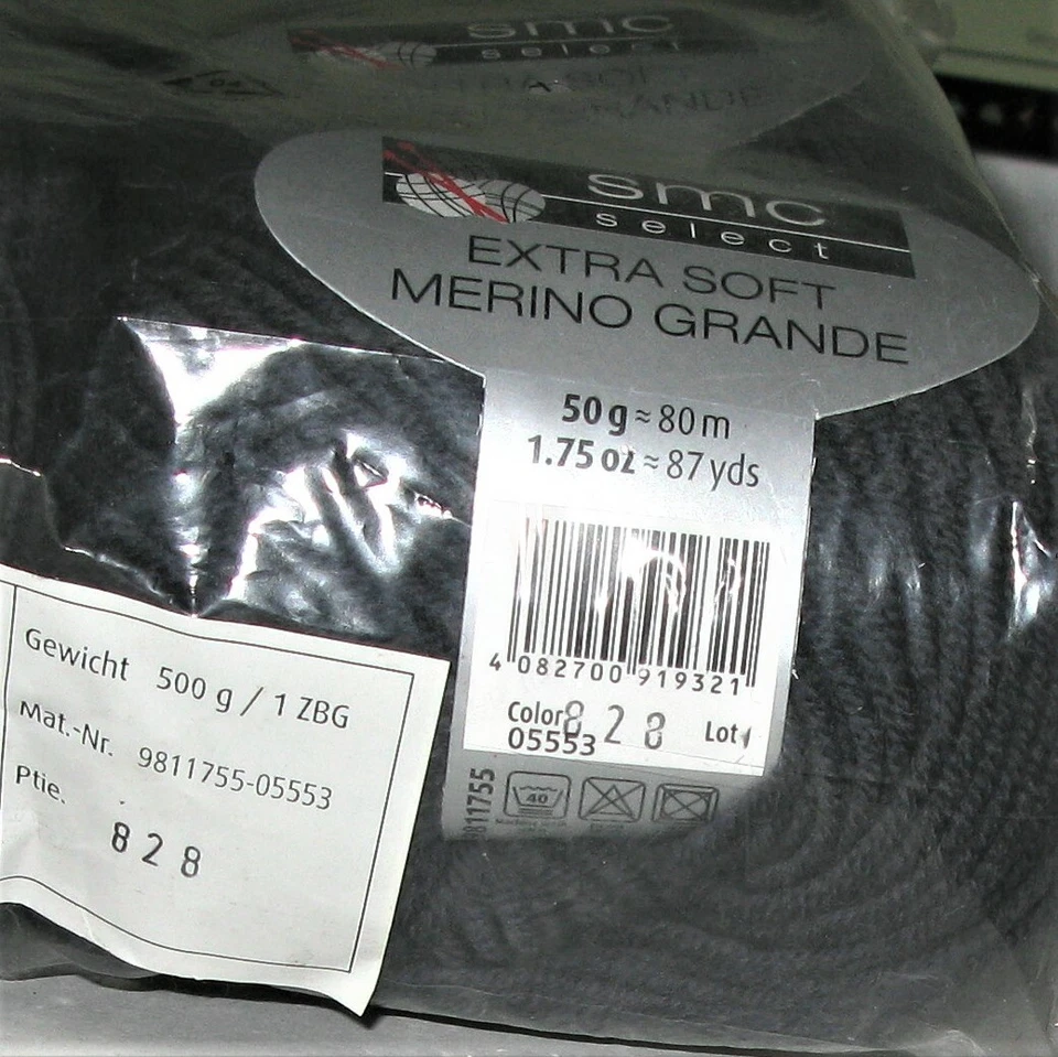 50g smc select 100%  EXTRA SOFT MERINO GRANDE  Taubengraublau - Bild 2 von 2