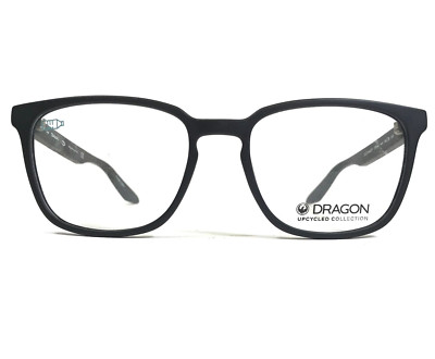 Dragon Eyeglasses Frames DR9002 002 Matte Black Square Full Rim 53-18-145