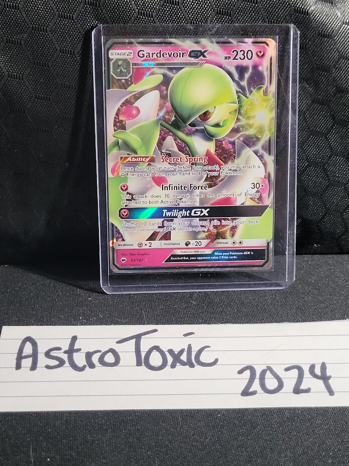 Gardevoir GX ULTRA RARE 93/147 Pokemon S&M Burning Shadows HOLO