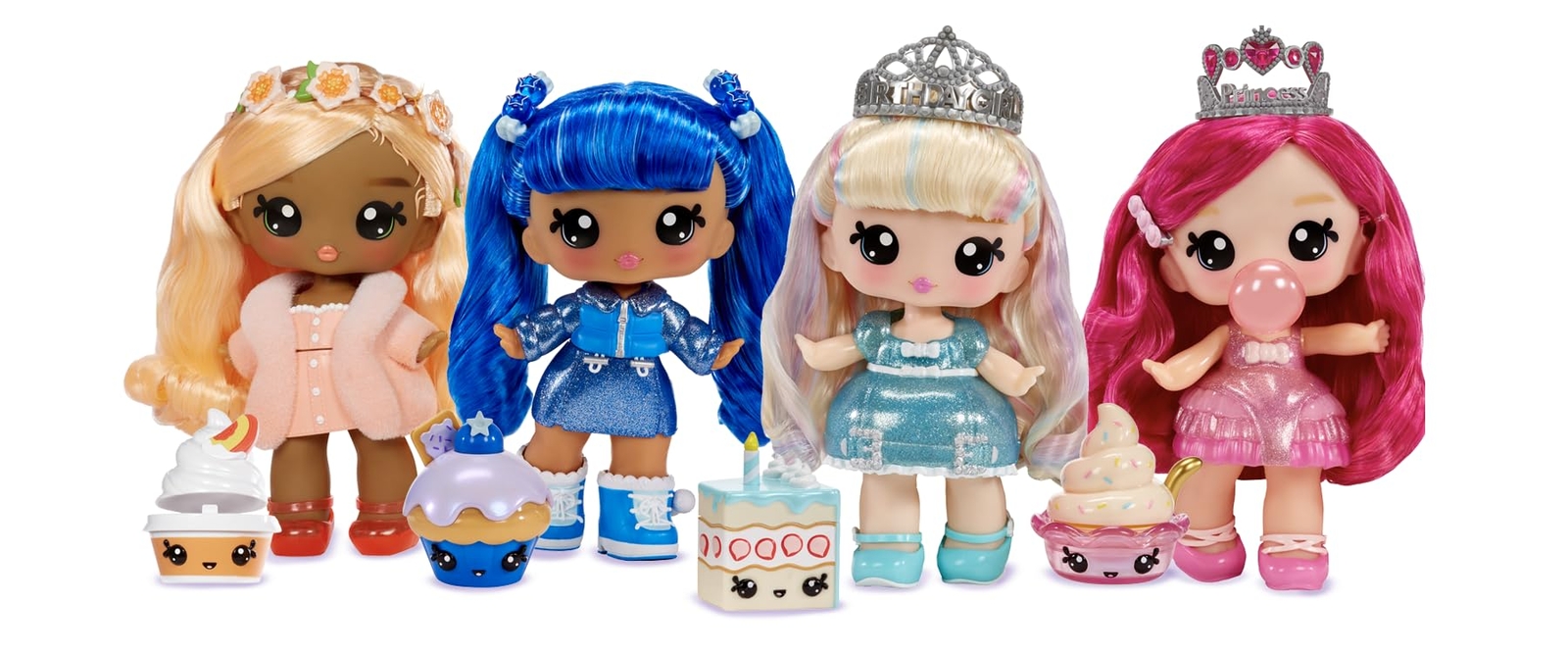 Rory Blueberry Large Yummiland Doll with DIY Lip Gloss Kit and Num Nom Pet
