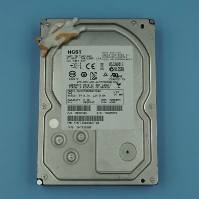 HUS723020ALS640 HGST 0B26343 2TB 7.2K 6G 3.5" LFF SAS HARD DRIVE | eBay