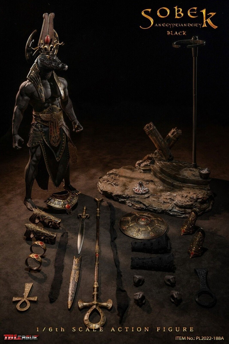 TBLeague PL2022-188A Ancient Egyptian Sobek Black 1/6 ACTION  