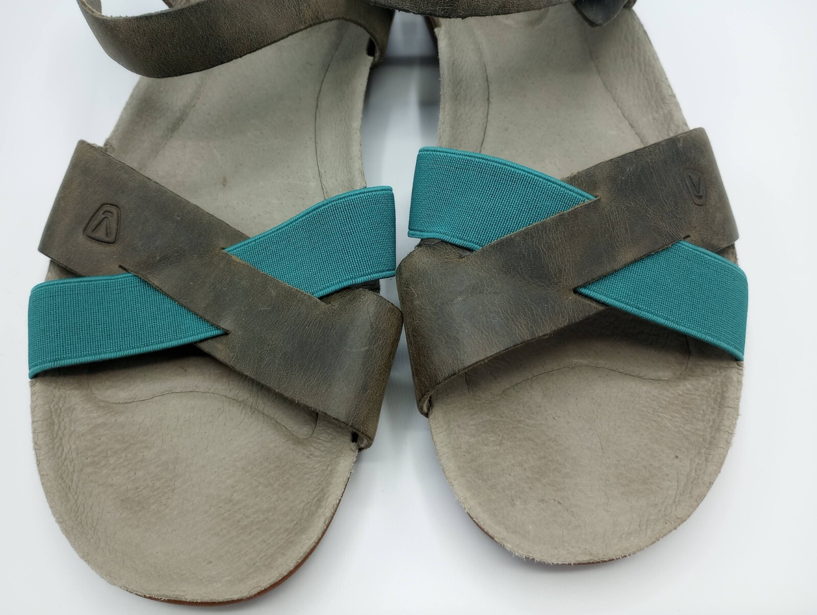 Sandali Keen Dauntless pelle verde oliva e scarpe comode acqua taglia 10 5