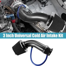 3"  76mm Car Cold Air Intake Filter Induction Kit Pipe Power Flow Hose System