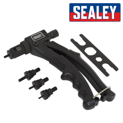 Sealey AK3986 Threaded Nut Riveter Nutsert Rivnut Captive Nut Insert ...