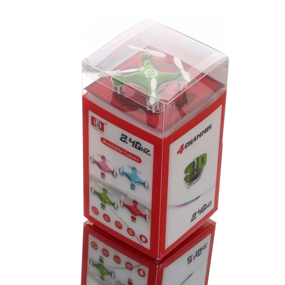 Green Mini RC Drone 2.4G 4CH 6-Axis Quadcopter LED Gyro Toy Aircraft with Remote - Image 3 of 4