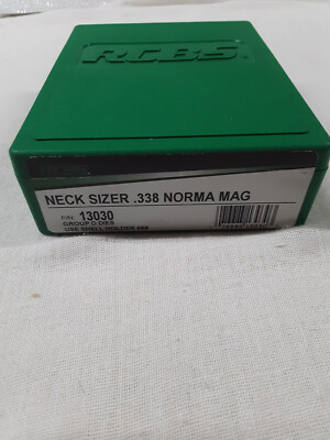 RCBS 338 NORMA MAGNUM NECK SIZING DIE  Reloading .338 MAG  13030