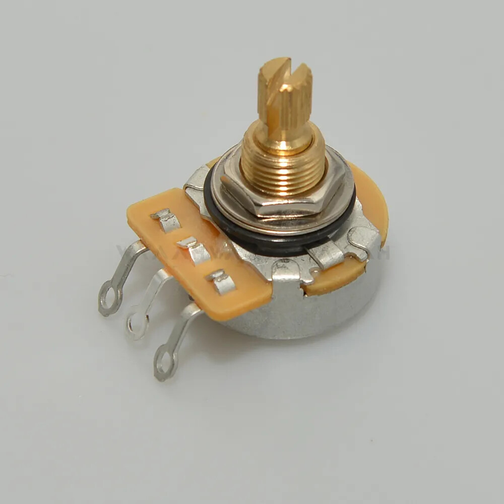 Potentiomètres CTS 450G A250K + B250K - Pour Guitare électrique Et Basse - Axe Fendu 1/4" - Taper Audio Et Linéaire