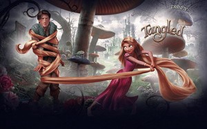 007 The Tangled Disney Long Hair Princess Cartoon Movie 22 X14