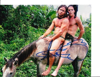 JACKASS STEVE-O SIGNED 8X10 WILD BOYS ON A MULE