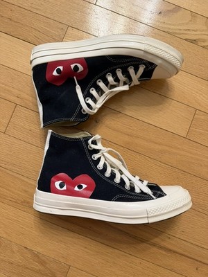 Comme des Garcons PLAY x Converse All Star High Top Peek-A-Boo- Size 7M/9M