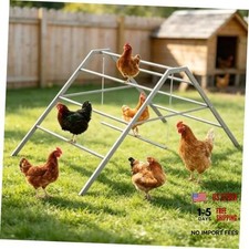 Chicken Roosting Bars 3 Tier Chicken Perch for Coop Metal Chicken Ladder with